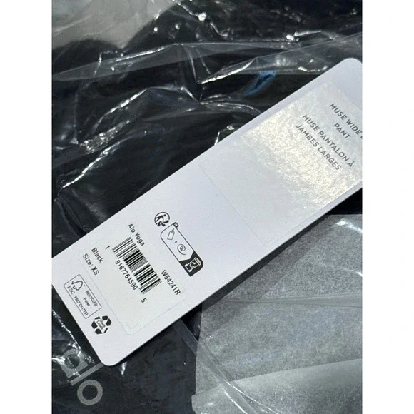 ALO Muse Wide Leg Pant‎  Black SIZE XS NWT - Picture 5 of 6